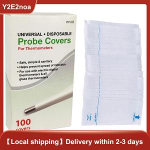 【Y2E2noa】 100Pcs/set Digital Thermometer Probe Cover Disposable Protector Electronic Cover