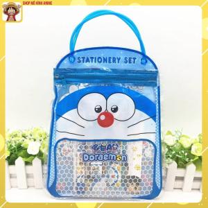 Túi Dụng Cụ Học Tập Cho Bé Hình Nhân Vật Doraemon Bao Gồm Đầy Đủ Đồ Dụng Học Tập Quà Tặng Trẻ Em Mẫu Giáo