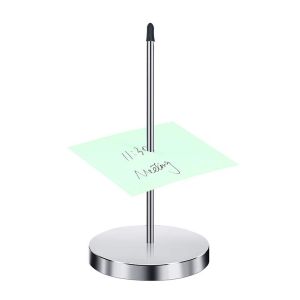 Restaurant Receipt Holder Metal Straight Rod Ticket Fork Silver Color Desk Receipts Check Bill Fork