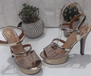 Maleeka shoes high heels 13cm glitter premium elegan terbaru