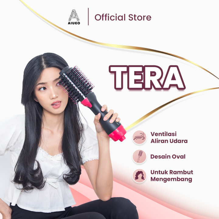 Hair Dryer Sisir AIUEO Tera 5250 3in1 Pengering Rambut Blow Styling Salon Profesional