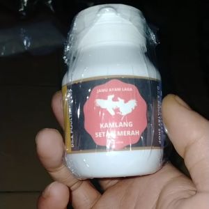 Jamu Ayam Adu Kamlang Setan Merah Biasa Dipakai Pemain Kalangan Isi 200 Butir