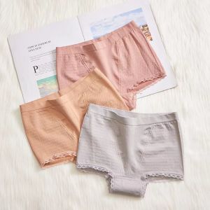 Kaykai\_Shop กางเกงในผู้หญิง กางเกงในขาสั้น แต่งขอบลูกไม้ ส่งเร็ว หลากสี 158