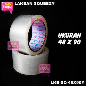 Lakban / Plakban OPP 2" 48mm x 90yard Bening SQUEEZY