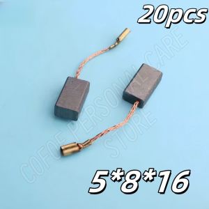 C0F0E.20Pcs Replaceable Great Conductive Carbon Brush/Carbon Brush/ Graphite Copper Motor Carbon Brushes Kit/ For Angle Grinder Electric Motor Drill Grinder Carbon Brushes 5*8*16.