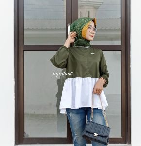 KEMEJA PANJANG WANITA BLOUSE LENGAN PANJANG KATUN ADEM