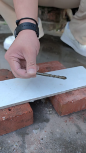 5Pcs Hex Shank Four Flute Sawtooth Eccentric Twist Drill Bits for Efficient Cutting On Tile Marble Ceramic and Concrete