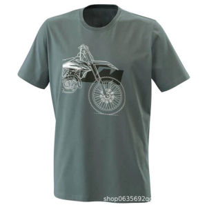 ＜1122＞ KTM ชุดขี่จักรยานเสือหมอบฤดูร้อนแขนสั้นชุดขี่จักรยานเสือภูเขาสั้น T เสื้อยืดแข่งมอเตอร์ไซค์ออฟโรด