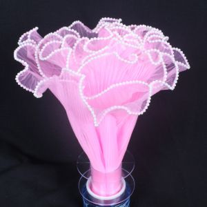 ELITEDEALSHUB Wave Yarn Flower Wrapping Cloth Pearl Lace Handmade Bouquet Gift Packaging Paper Romomatic Roll Flower Bouquet Wrapping For Valentines Day Wedding