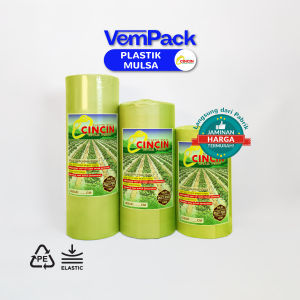 Plastik Mulsa Cincin Silver Hitam | Plastik Pertanian Perkebunan Hortikultur |Tahan Hingga 6-9 Bulan