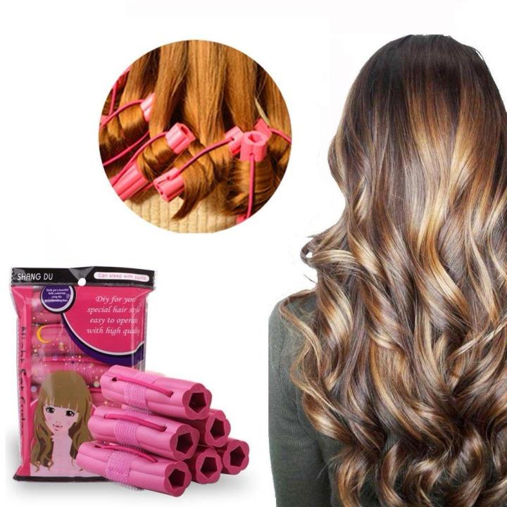 6 Pieces 1 Bag Hair Curler Foam Sponge Hair Curlers Pillow Hair Rollers Hair Styling DIY Tool Lazada