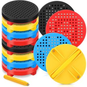 TSEVD ABS Round ic Drawing Board Steel Bead ic Drawing Stylus Tablet Pad. Educational Writing Toy Montessori Educational ic Ball Sketch Pad Teens School