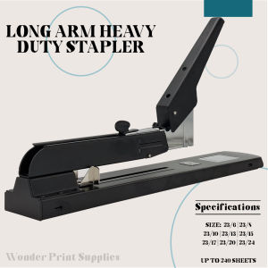WPS Heavy Duty Long Arm Stapler for School & Office - 240 Sheets Capacity