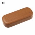 Wood Grain Glasses Storage Box Portable Glasses Case Organizer Women Men Sunglasses Holder Personality Container. 