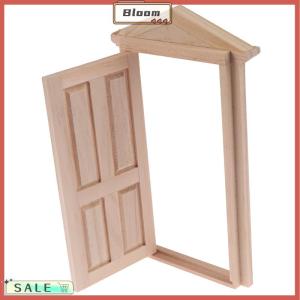 Follow Get New[Bloom Z] 1:12 Dollhouse Miniature Simulation DIY Wooden Spire Door Furniture Accessories