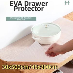 HISTO Cuttable Waterproof Refrigerator Liner Mat EVA Oilproof Table Drawer Mats Multipurpose Moisture-proof Cabinet Drawer Placemat Kitchen
