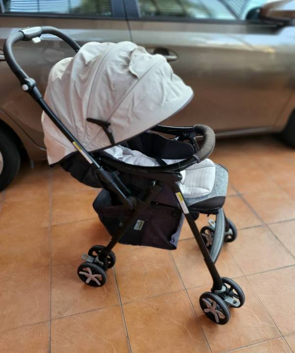 รถเข็นเด็ก Evenflo พับและกางได้ ปรับเอนได้ มือสอง สภาพดี งดจัดส่ง มารับ