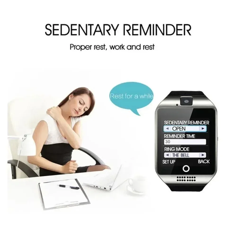 SIM Card Q18 Mobile Smartwatch Sleep Monitor Phone Watch Fitness