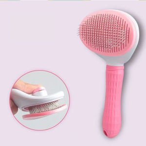 【Local Shop】Button Round Dog Slicker Brush /Button Round Cat Brush- Slicker Pet Grooming Brush- Shedding Grooming Tools
