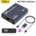 ◐★MZX 4K Video Capture Card Board Recording HDMI-Compatible 60Hz 30Hz USB 3.0 1080P 60fps 30fps Grabber Capturing Game Capturer★✥✥. 