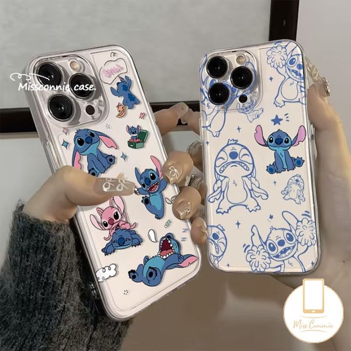 Couple Fashion Cartoon Stitch Love Stars Cover Compatible for