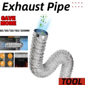 3M Aluminum Foil Exhaust Hose 100/120/150mm Double Layer Fireproof Vent Pipe For Range Hood Kitchen