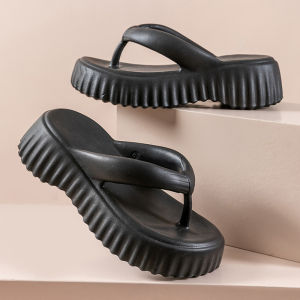 Ielgy Dép Xỏ Ngón Đế Dày Nâng cao phong cách Ins Dép xỏ ngón đế mềm cho nữ