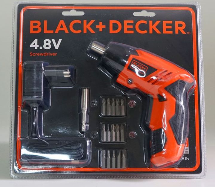 Black Decker Cordless Cordless Screwdriver Bor Obeng Black Decker