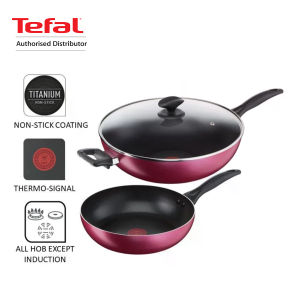 Tefal Light & Clean 3pcs Set (FP26cm+WP32cm w/lid) - B224S3