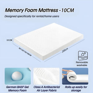 COZY 4 inch Memory Foam Mattress Single/Double/Queen/King size Optional bed mattress foam for bed 2 person bed foam bed