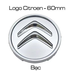 Logo Lazang xe Citroen đường kính 60mm phù hợp các dòng xe Citroen. 2 màu Đen và Bạc cho bạn chọn. Citroen60
