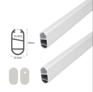 Aluminum Hanger Rod w/ LED High-strength Aluminum Anodized Finish Multiple Installation Options