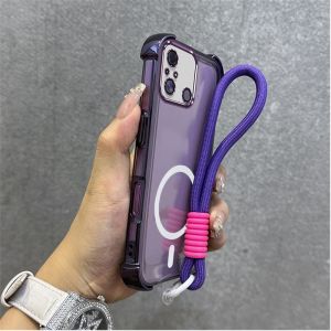 เคสสำหรับศัพท์ Redmi 12C 5G เคสนิ่มซิลิโคนกันกระแทก ดีไซน์ใหม่สวยงาม แม่เหล็กไร้สายพร้อมสายคล้อง SJSTBSWX01