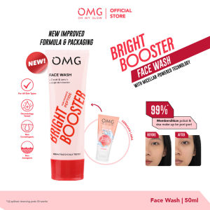 OMG Oh My Glow Bright Booster Face Wash 50g / 100g | Pembersih Wajah