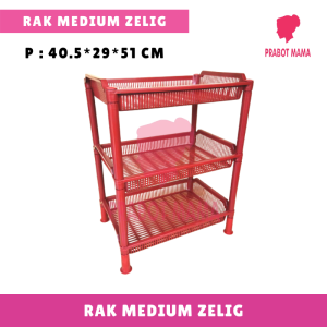 Rak Medium / Rak Serbaguna / Rak Plastik / Rak Susun / Rak Kosmetik / Storage / Rak Penyimpan