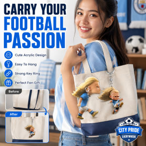 Haaland Football Acrylic Pendant Keychain Soccer Fan Bag Charm Cute Cartoon Keychain Fan Gifts