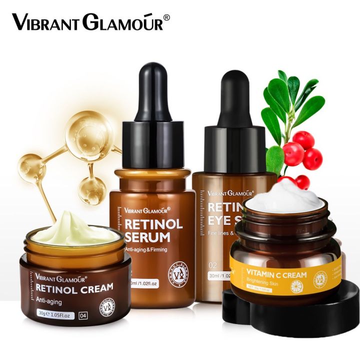 Vibrant Glamour Fda Natural Retinol Sets Face Creamfacial Serumeye Serumeye Cream Retinol Va 7235