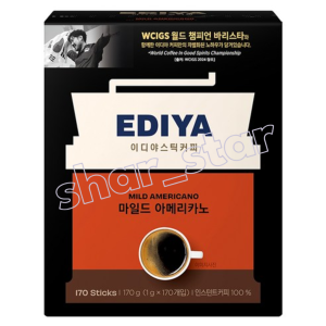 Ediya Mild Americano Whole Bean Coffee Mix 170 Sticks 1g x170 170g Instant Coffee Smooth Mild Roast