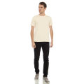 Kaos Polos Pria Oneck Lengan Pendek Bahan Katun Combed 30s Warna Cream. 