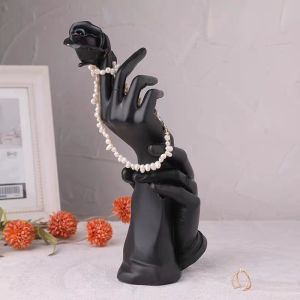 Nordic Luxury Hand‑Held Artificial Rose Ornament Decor for Wedding Bookcase Tabletop Home Wedding Gift