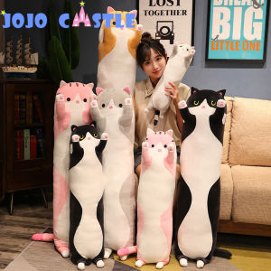JOJO CASTLE 50-160CM Plush Toys Cute Animal Cat Creative Long Soft Toys Office Break Nap Sleeping Pillow Cushion Stuffed Gift Doll for Kids