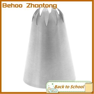 Behoo #C10 Large Size Piping Nozzle Cake Cream Decor Icing Tips 10 Teeth Close Star