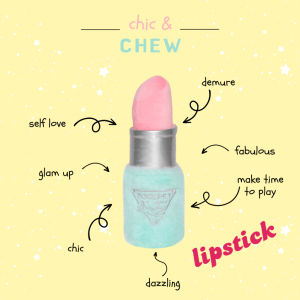 *POP.POP SG Local Stock* Poozpet Chic & Chew Glam Pet Snuffle Toy with Lipstick & Pressed Powder Flair for Dogs and Cats