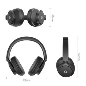 ORICO Over Ear Wireless Headphones ANC Noise Cancelling 84H Long Battery 40mm Driver Spatial Audio Bluetooth Headset Foldable for Travel Office Game
