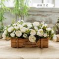 Lẵng Hoa Để Bàn Hoa Trang Trí Bàn Trà Phòng Khách Hội Nghị Nhiều Mẫu Cắm Sẵn Dài 28cm DG-115. 