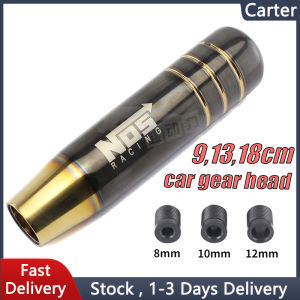 Car black gold gear head personality modified aluminum alloy universal gear head gear lever with multi-format adapter