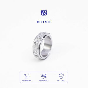 Racabel Celeste Ring - Cincin Pria Wanita Titanium Anti Karat