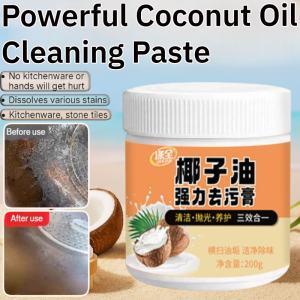 Multi Purpose Coconut Oil Cleaning Paste Stainless Steel Cleaner Kitchen Cookware Stain and Rust Remover