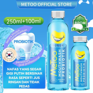 [BPOM] MeToo Obat Kumur Probiotik / Mouthwash Fresh Mint Nafas Segar Anti Bau Mulut / Yurizumi Air Kumur Penyegar Mulut Pemutih gigi Sehat