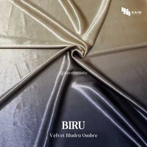 Bahan Kain Rollan Velvet Bludru Ombre 1 rol ± 60 yard